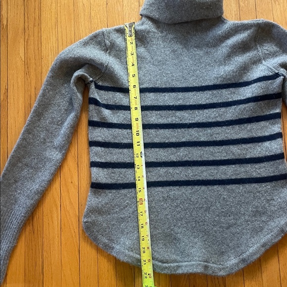 Jigsaw Montmartre Cashmere Stripe Funnel Neck - Picture 4 of 9